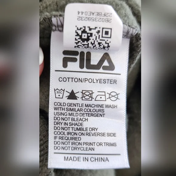 FILA Men Jogger Size XS Green Elastic Waist Pockets Cotton Lightweight - Picture 8 of 9